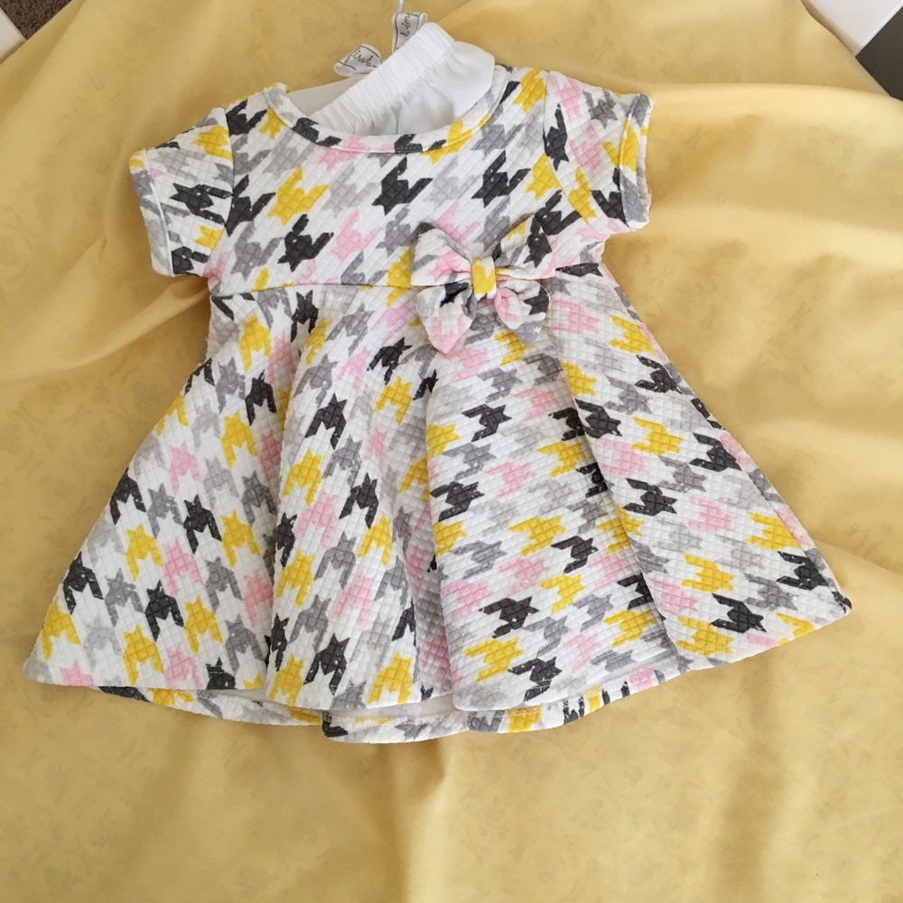 First Impressions 3-6 month Houndstooth Dress